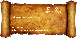 Skamla Kevin névjegykártya